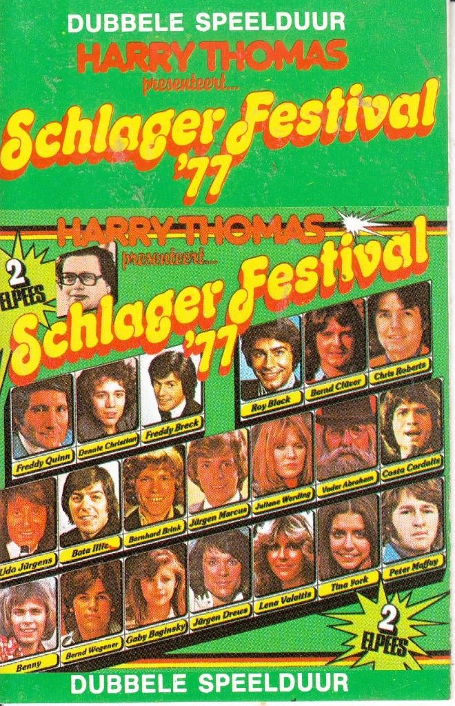 Harry Thomas presenteert Schlagerfestival '77 op MC, Verzenden, Pop, Origineel