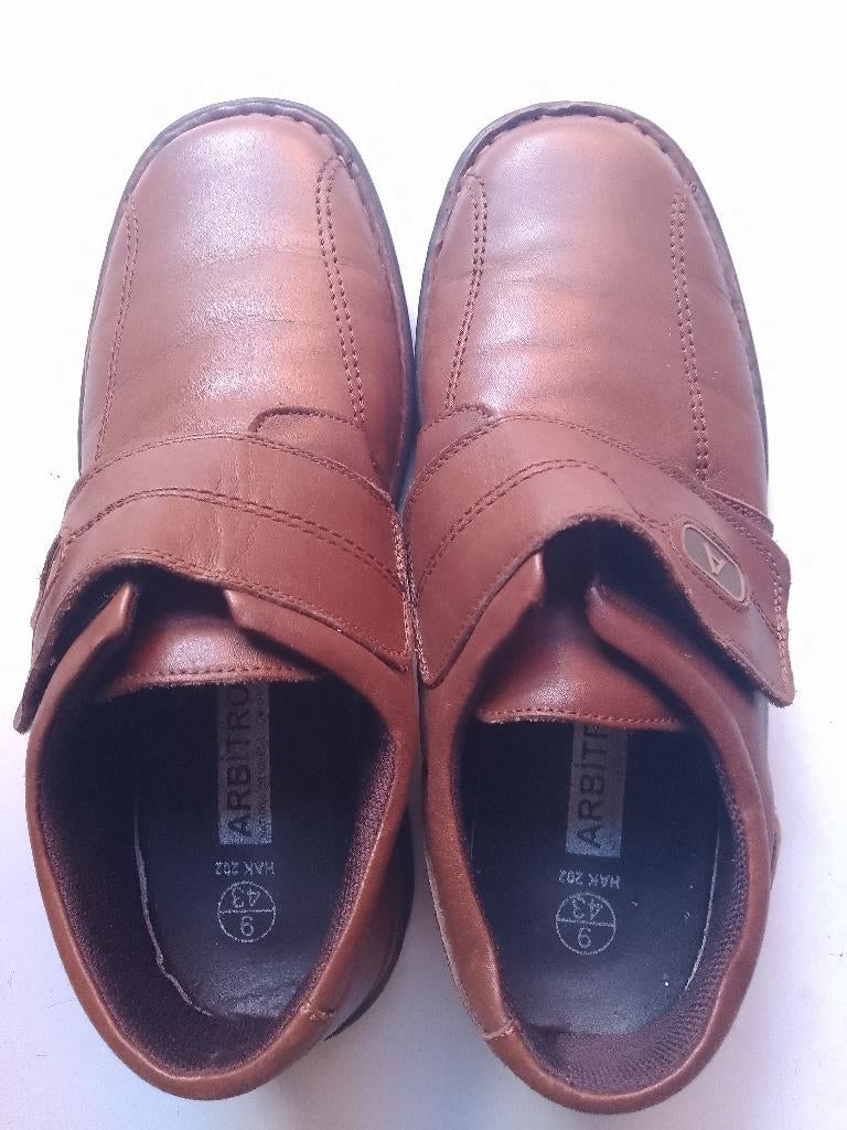 arbitro 43 orthopedische comfortschoen echt leder goedestaat, Kleding | Heren, Schoenen, Bruin, Verzenden, Overige typen, Zo goed als nieuw