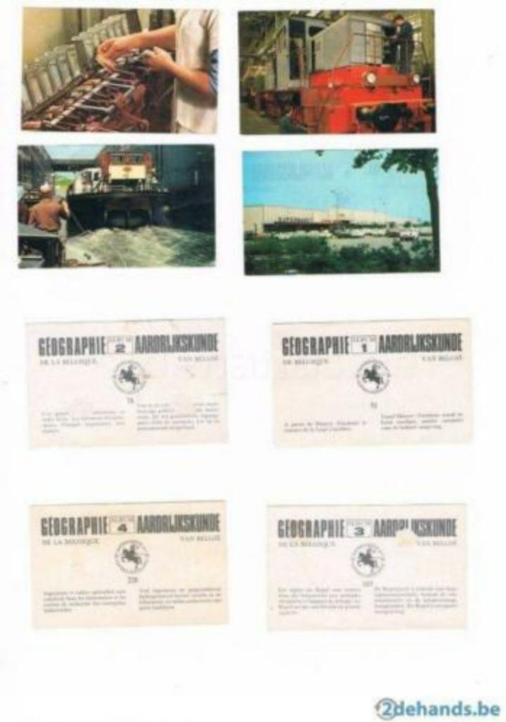 jaren 60/prentjes chocolade Jacques/aardrijkskunde - België, Enlèvement ou Envoi, Neuf, Gravure