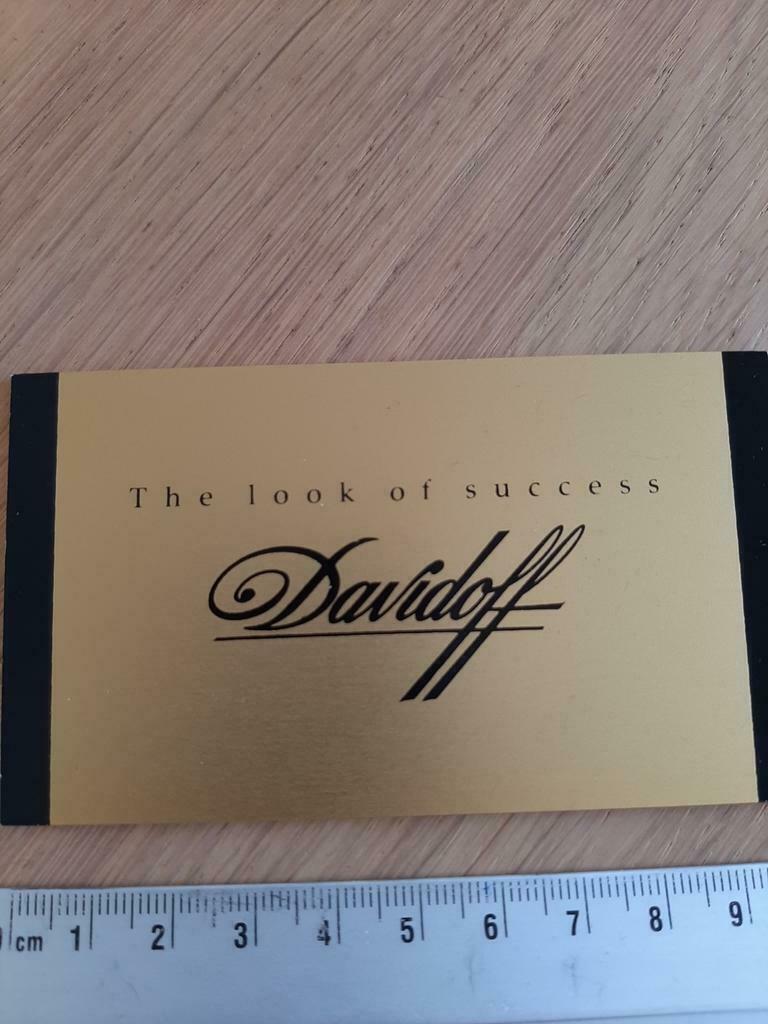 Plaque DAVIDOFF en cuivre sérigraphiee, Enlèvement ou Envoi