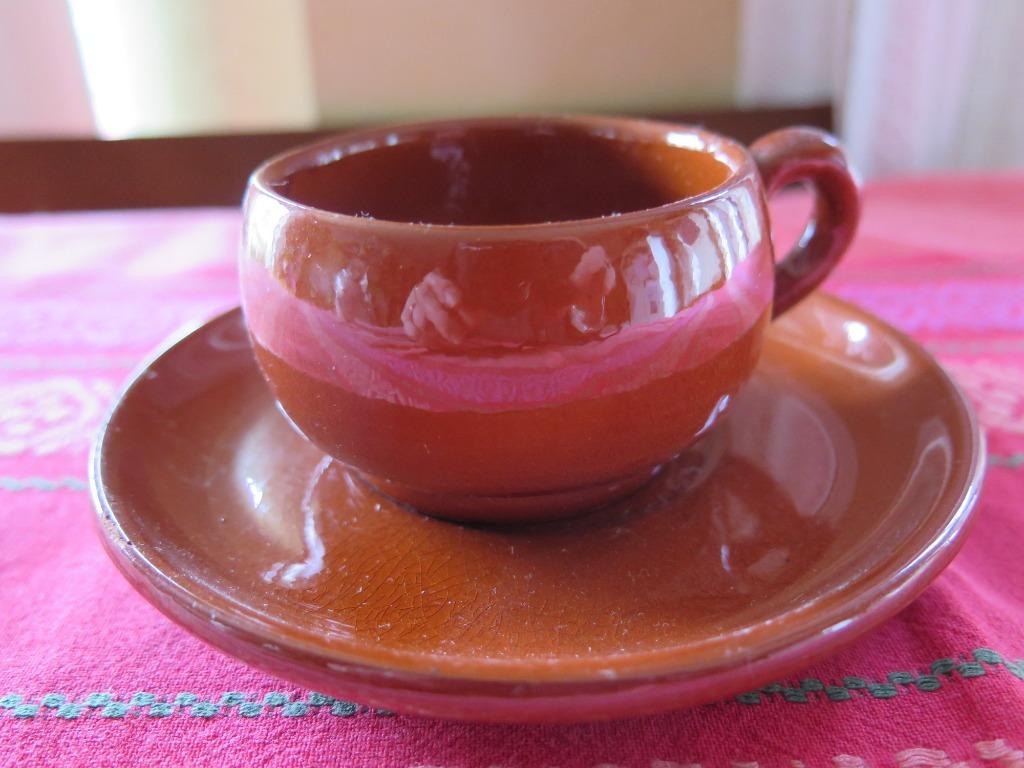 tasse et souscoupe, Enlèvement ou Envoi, Utilisé, Poterie, Tasse(s) et/ou soucoupe(s)