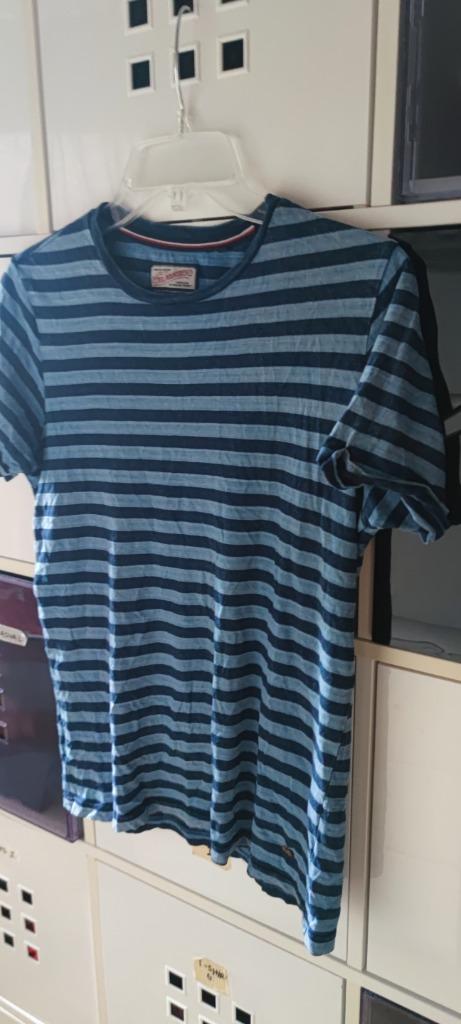 Petrol T-shirt blauw gestreept maat 164, Gebruikt, Jongen of Meisje, Petrol Industries, Ophalen of Verzenden