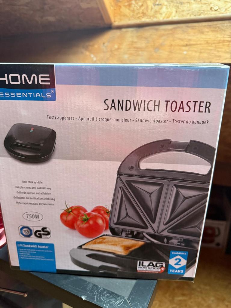 SANDWICH TOASTER NIEUW, Enlèvement ou Envoi, Neuf, Plus de 8 positions