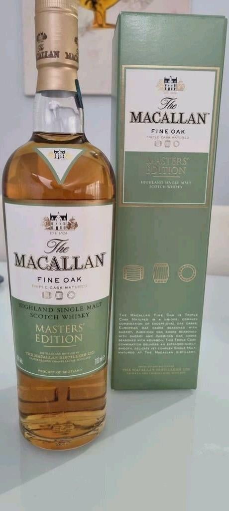 ZELDZAAM MACALLAN FINE OAK TRIPLE CASK MASTERS EDITION RARE, Verzamelen, Ophalen, Nieuw