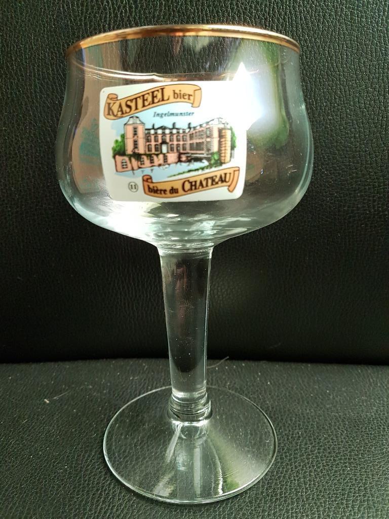 Bierglas Kasteelbier, Verzamelen, Ophalen, Zo goed als nieuw, Bierglas