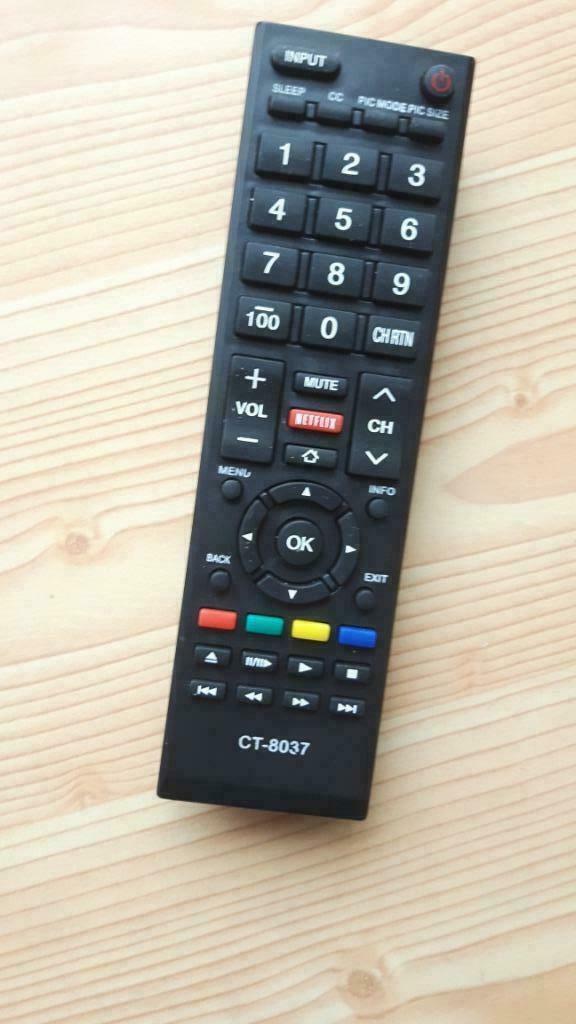 AFSTANDSBEDIENING TOSHIBA VOOR SMART TV MET NETFLIX TOETS, Enlèvement ou Envoi, Neuf, Originale, TV