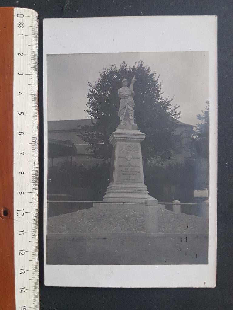 Carte photo Mémorial de guerre d' Hautrage (Saint-Ghislain), Collections, Enlèvement ou Envoi, 1920 à 1940, Non affranchie, Hainaut
