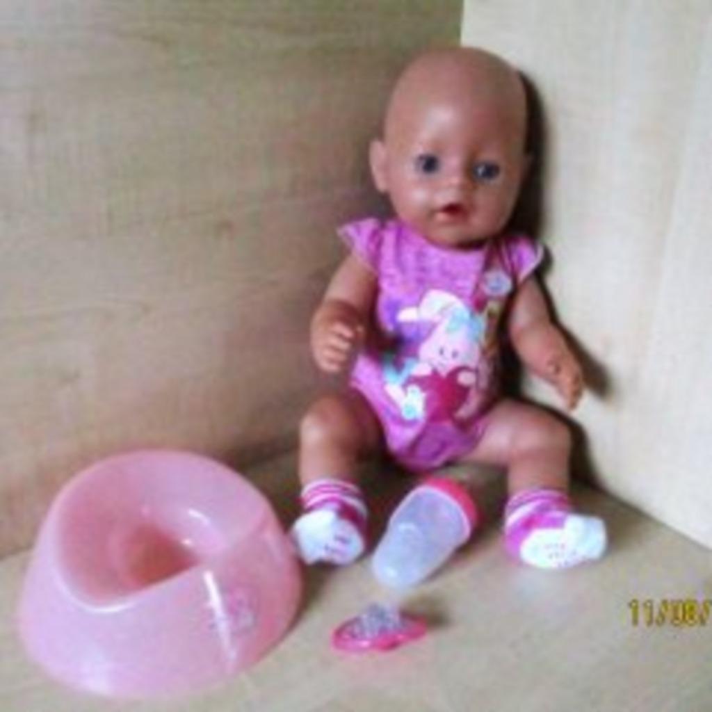 Baby Born basispop met roze potje + tut + flesje, Kinderen en Baby's, Ophalen of Verzenden