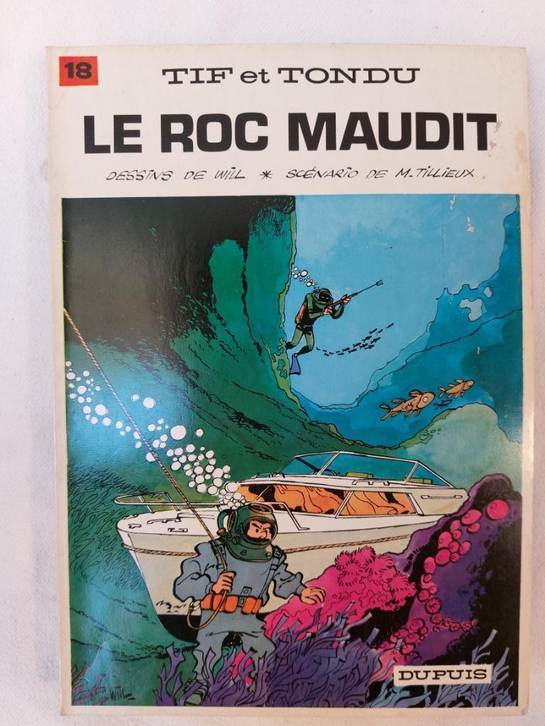 Tif et Tondu T.18 Le roc maudit - Réédition (1978) - Bon éta, Une BD, Enlèvement ou Envoi, Utilisé