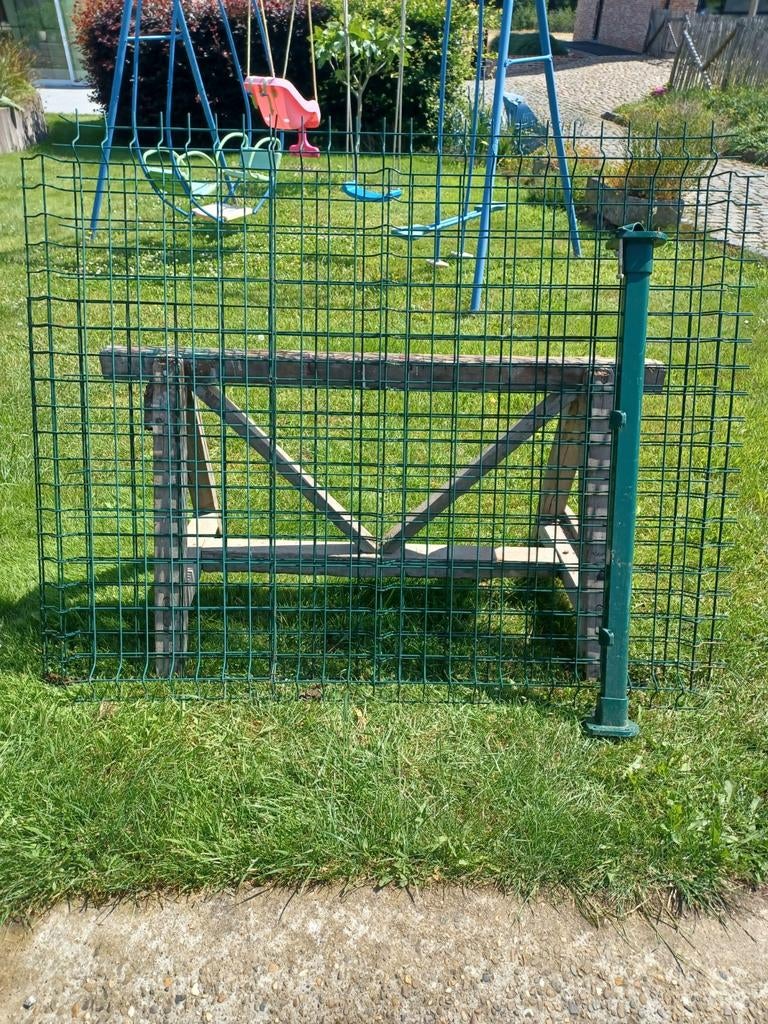 Grille métallique, clôture, Enlèvement, Comme neuf, Porte du jardin