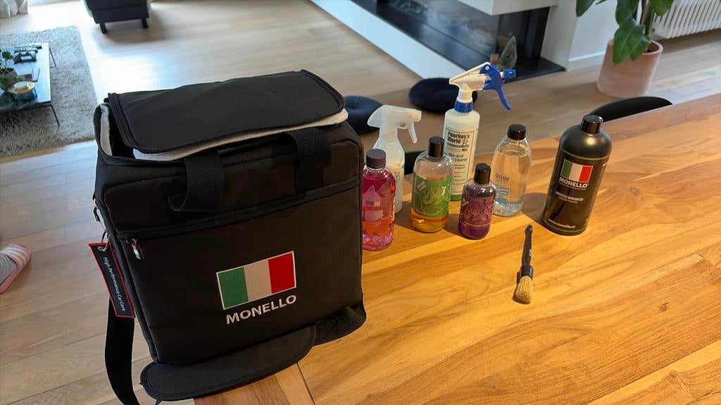 Monello Detailing tas plus producten, Enlèvement