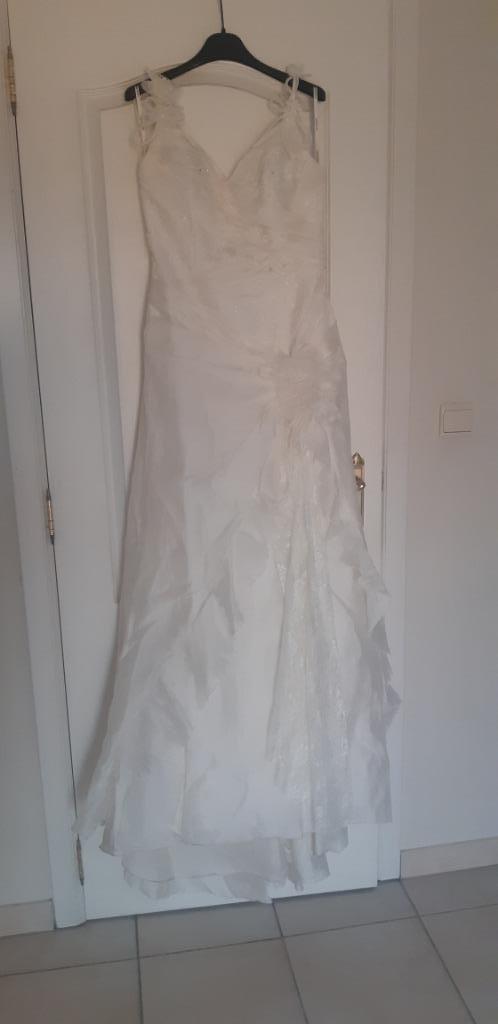 Robe de mariée type sirène taille 40 couleur ivoire, Enlèvement, Comme neuf, Blanc, Robe de mariée