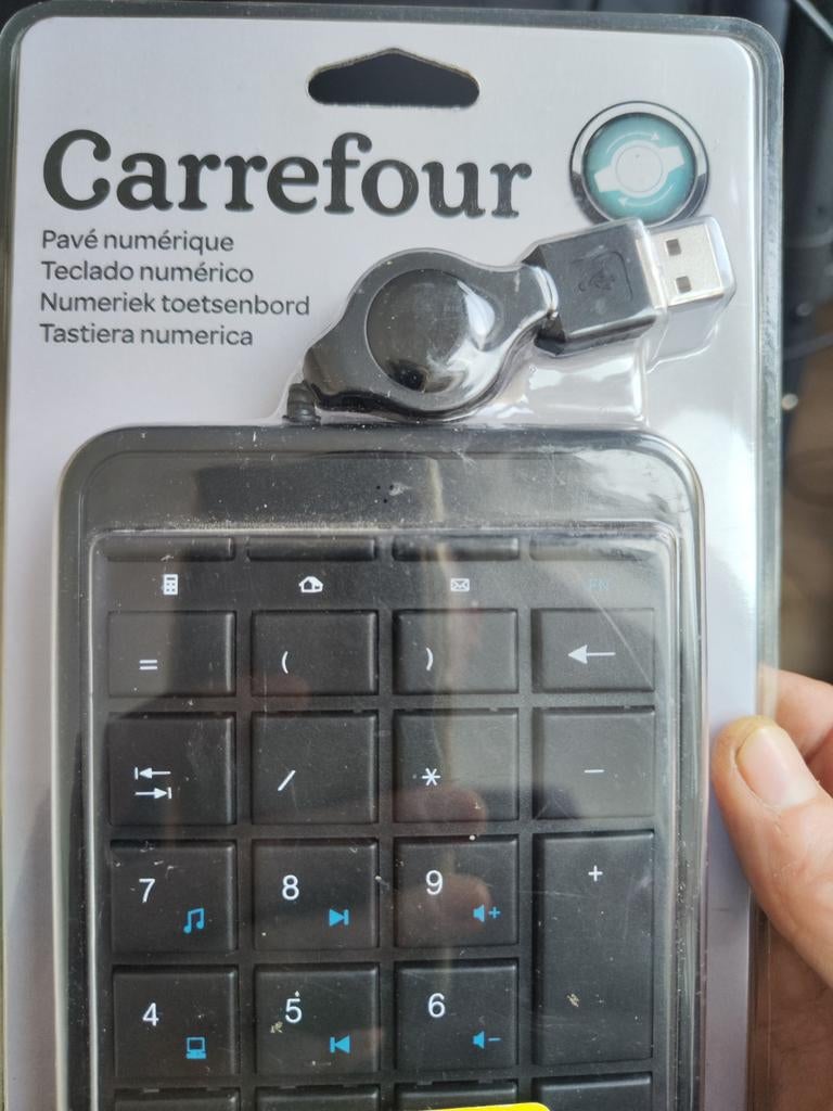 Pavé numérique neuf, Computers en Software, Toetsenborden, Ophalen, Numeriek, Nieuw, Carrefour
