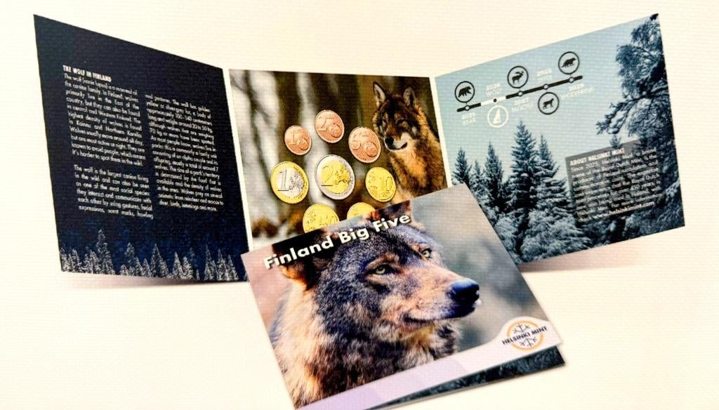 Finland 2026 - Big Five Wolf - World Money Fair - Schaars!, Enlèvement ou Envoi, Finlande, Série