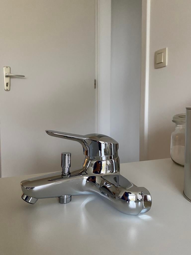 Mengkraan badkamer in chroom., Enlèvement, Utilisé, Chrome, Robinet