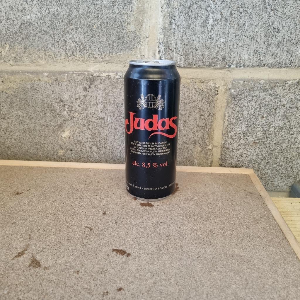 Canette de bière Judas, Ophalen of Verzenden, Gebruikt, Flesje(s), Overige merken