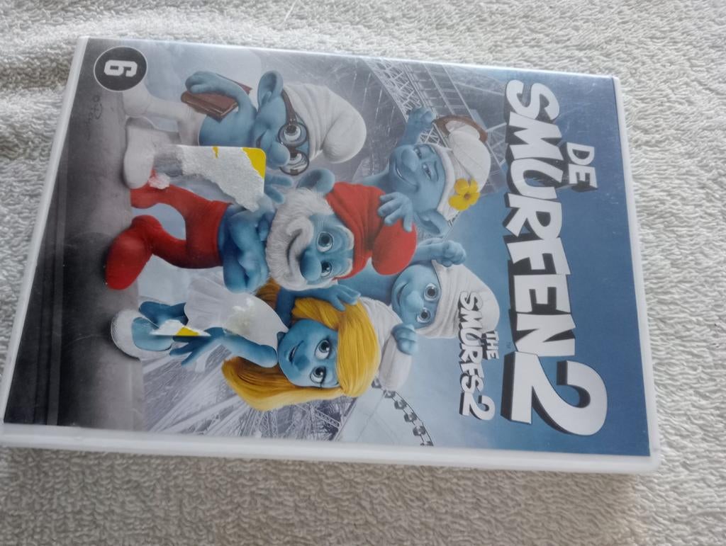 3 dvd's schrek en smurfen, Ophalen of Verzenden, Gebruikt