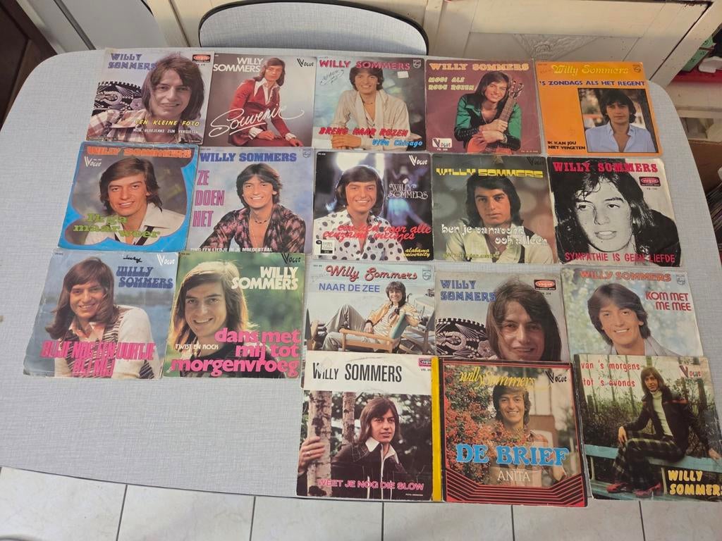 18 singels Willy Sommers, pakketprijs mogelijk, Ophalen of Verzenden, Zo goed als nieuw, Nederlandstalig, Single