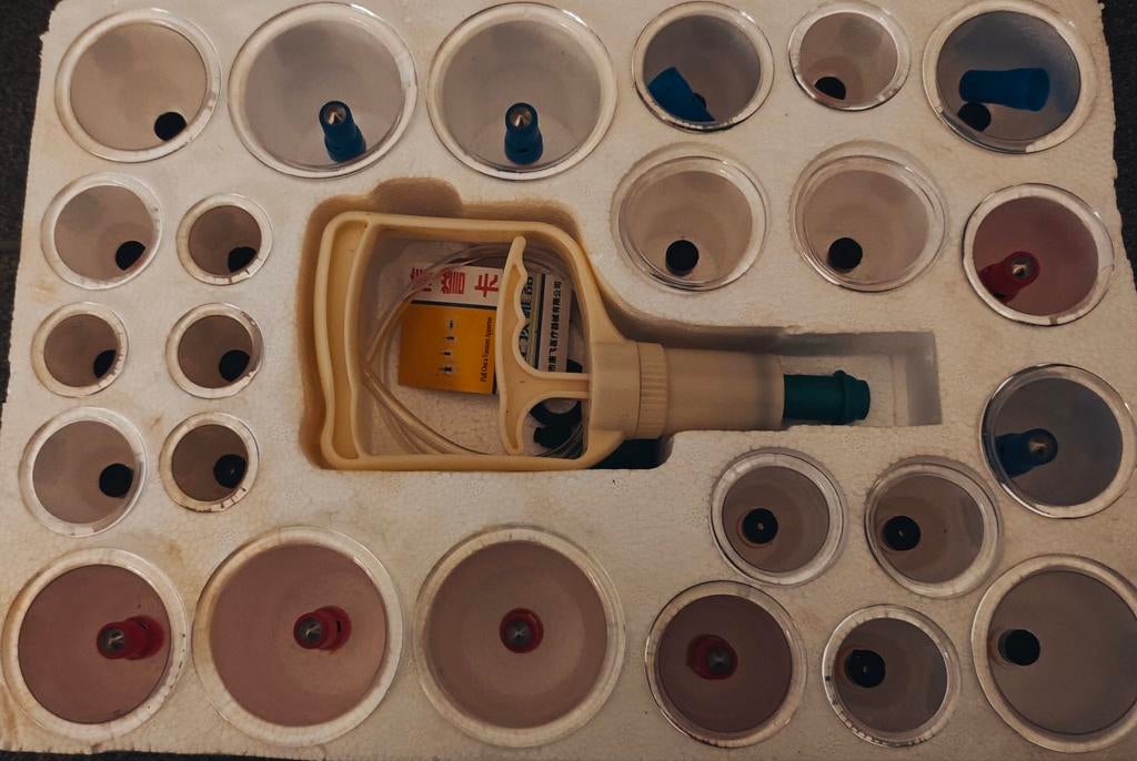 Cupping met vacuüm pomp, Enlèvement