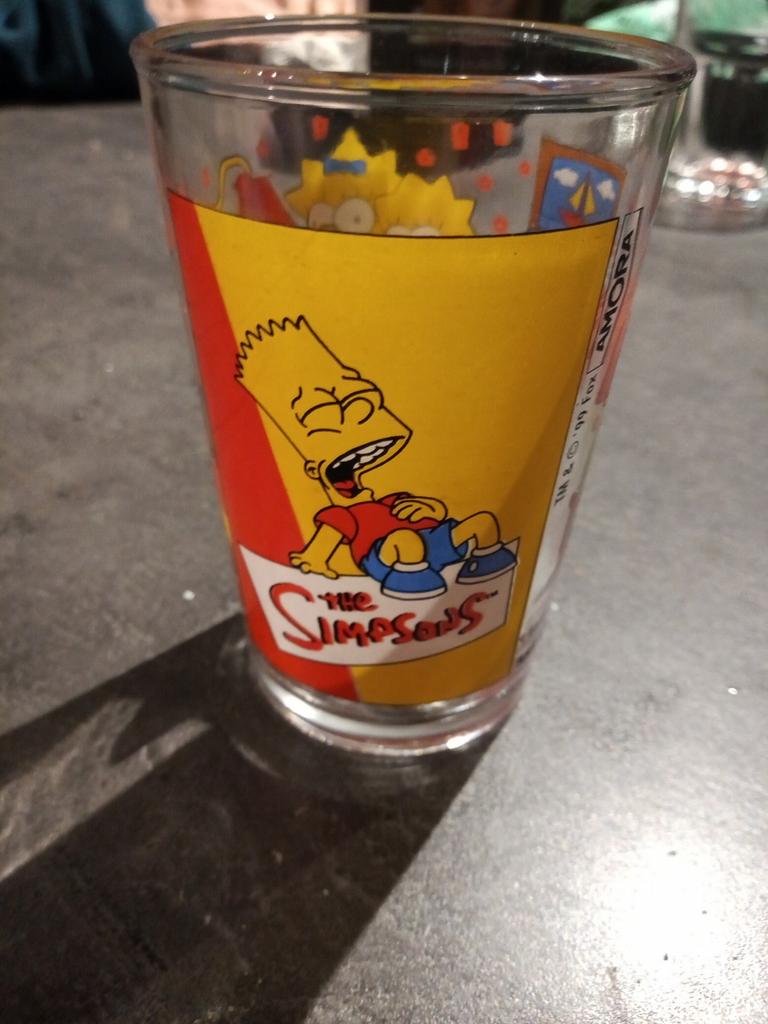 2 Verres a moutarde collection thé Simpsons, Enlèvement ou Envoi