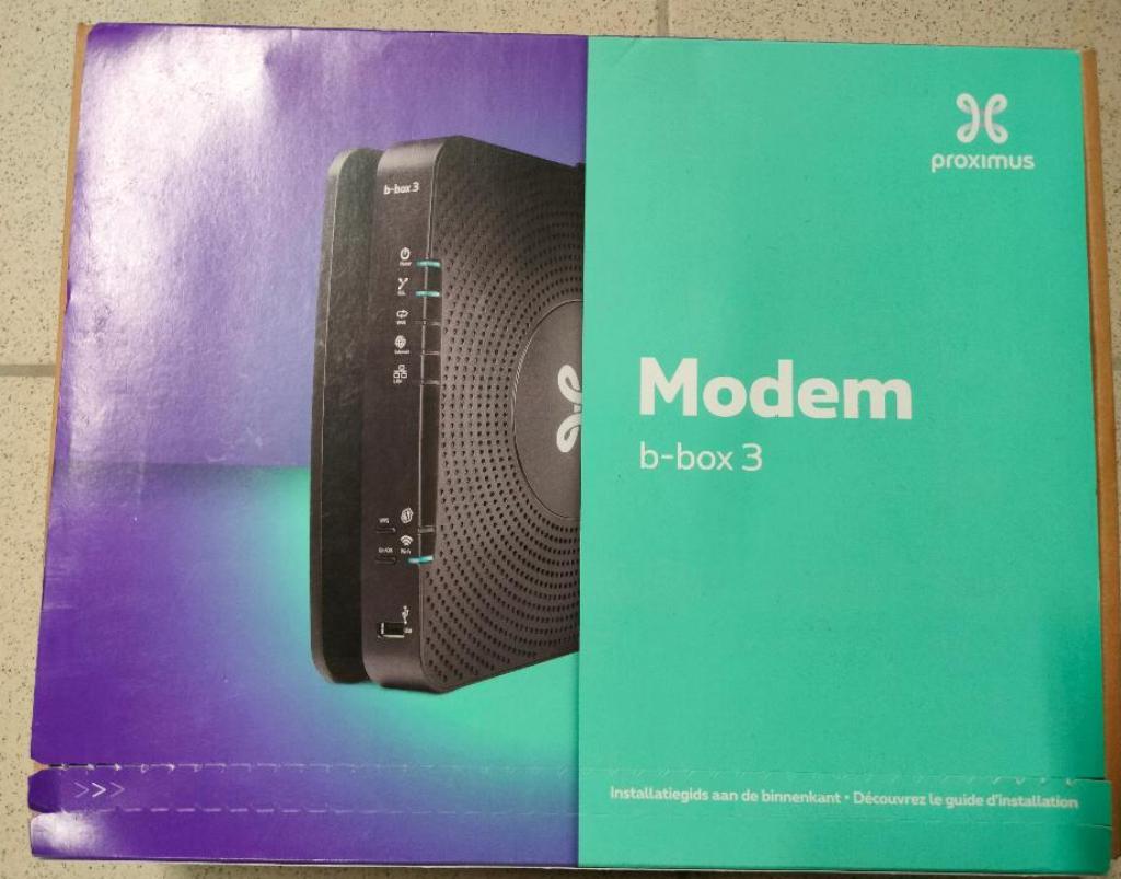 B-Box 3, Enlèvement, Neuf, Routeur avec modem, PROXIMUS