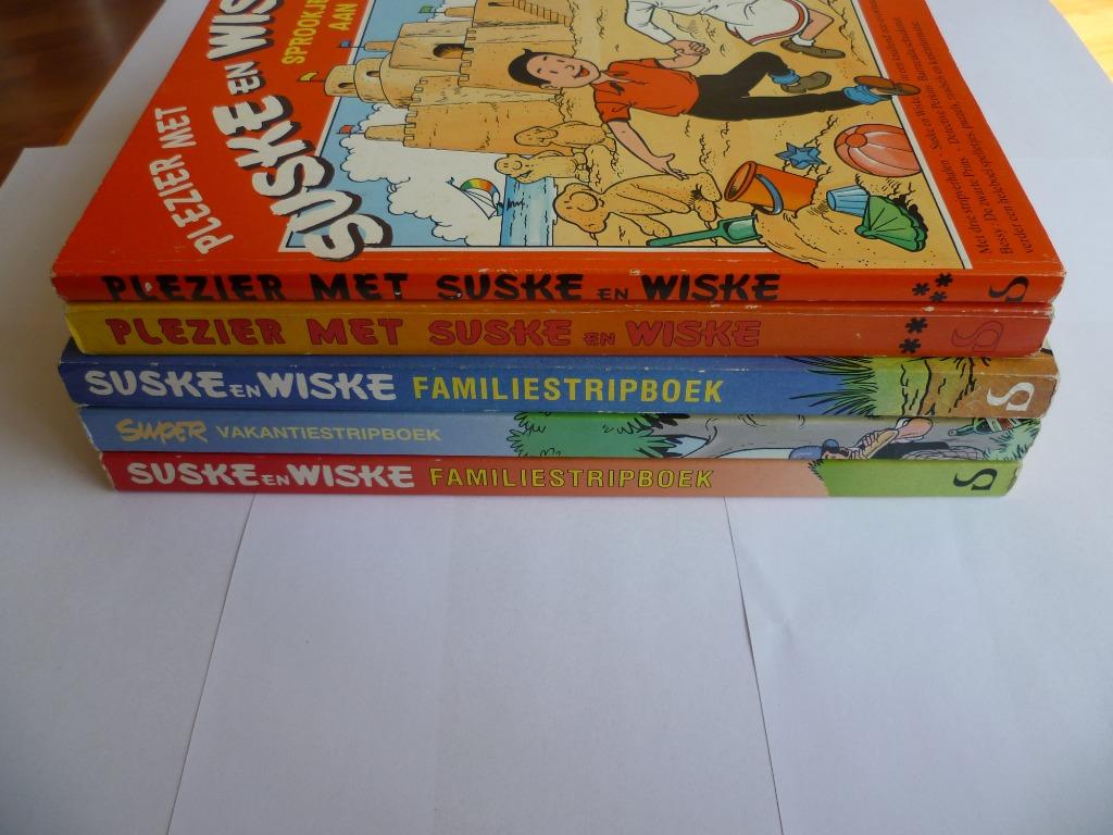 5X S&W STRIPBOEKEN"FAMILIESTRIPBOEKEN EN PLEZIER MET"JAREN80, Plusieurs BD, Enlèvement ou Envoi, Willy Vandersteen, Utilisé