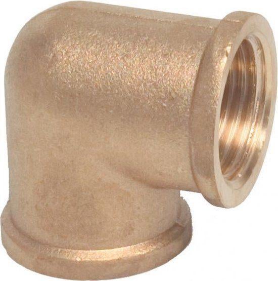BOCHT 90 MESSING 1 FF, Doe-het-zelf en Bouw, Metalen, Ophalen of Verzenden, Nieuw, Koper of Messing