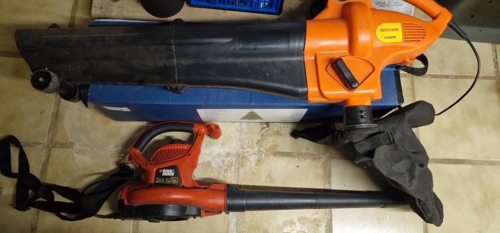 Bladblazer 2 stuks Electrisch, Ophalen, Gebruikt, Elektrisch, Met opvangzak