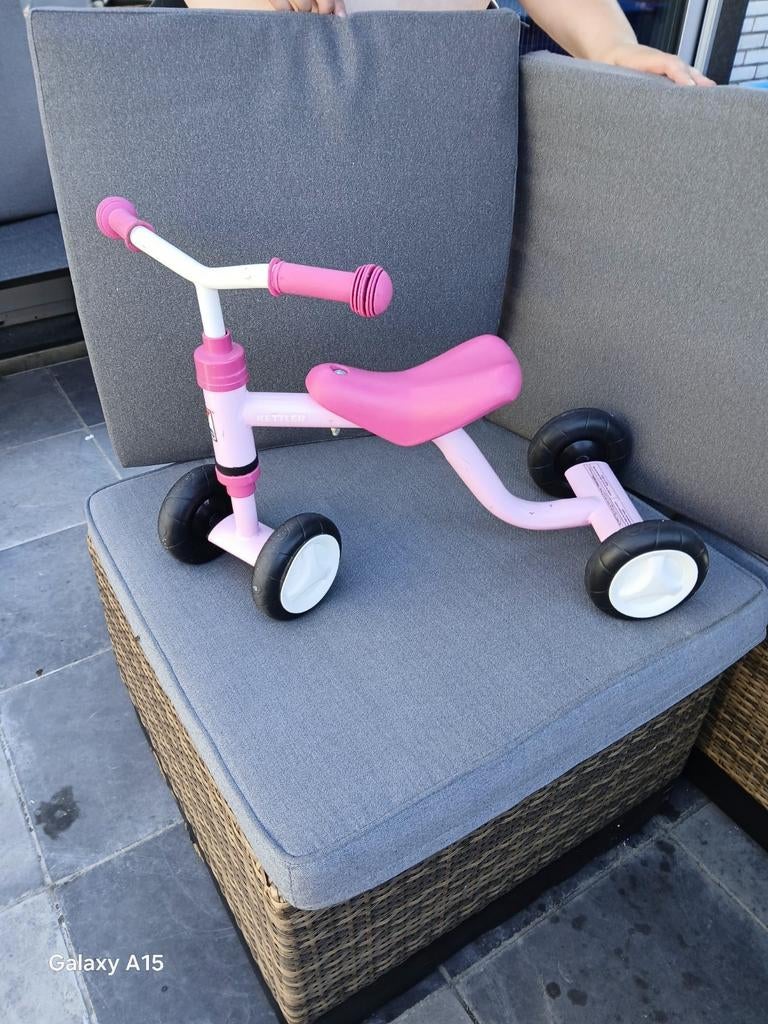 Loopfiets van kettler in het roze, Fietsen en Brommers, Ophalen, Gebruikt, Kettler, Duwstang