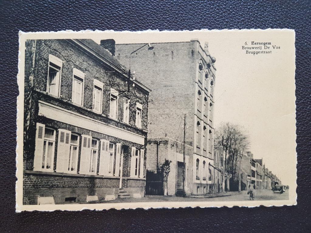 Postkaart Eernegem Brouwerij De Vos Bruggestraat, Verzamelen, Ophalen of Verzenden, 1940 tot 1960, Ongelopen, West-Vlaanderen