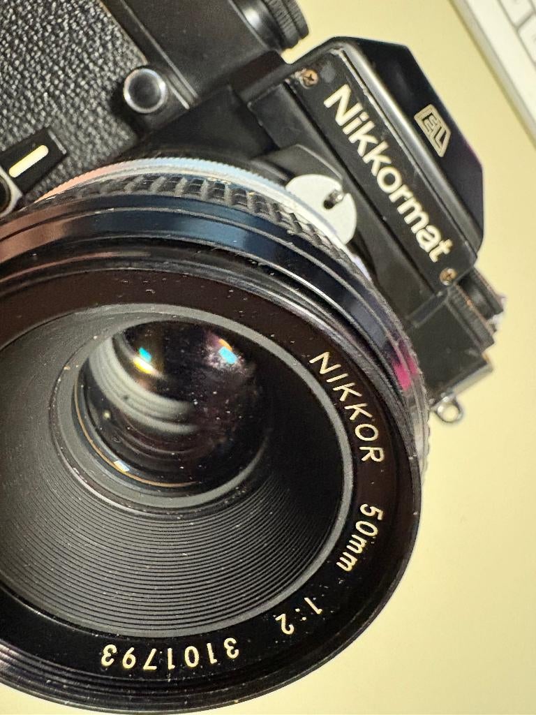 Nikkormat EL -testé-avec nikkor 50mm F2, Audio, Tv en Foto, Ophalen of Verzenden, Gebruikt, Spiegelreflex, Nikon