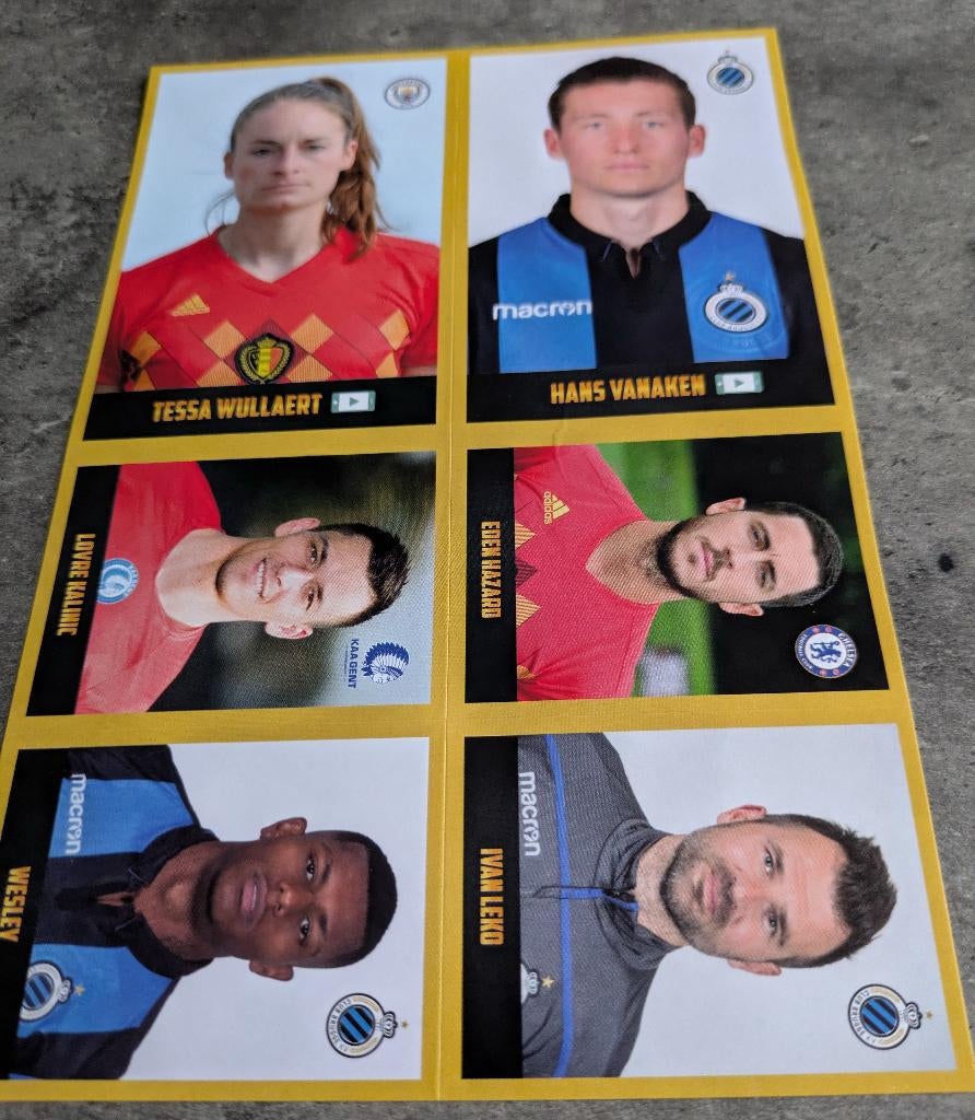 PANINI FOOTBALL 2018/19  8 STICKERS 345/352 UPDATE SET, Ophalen of Verzenden