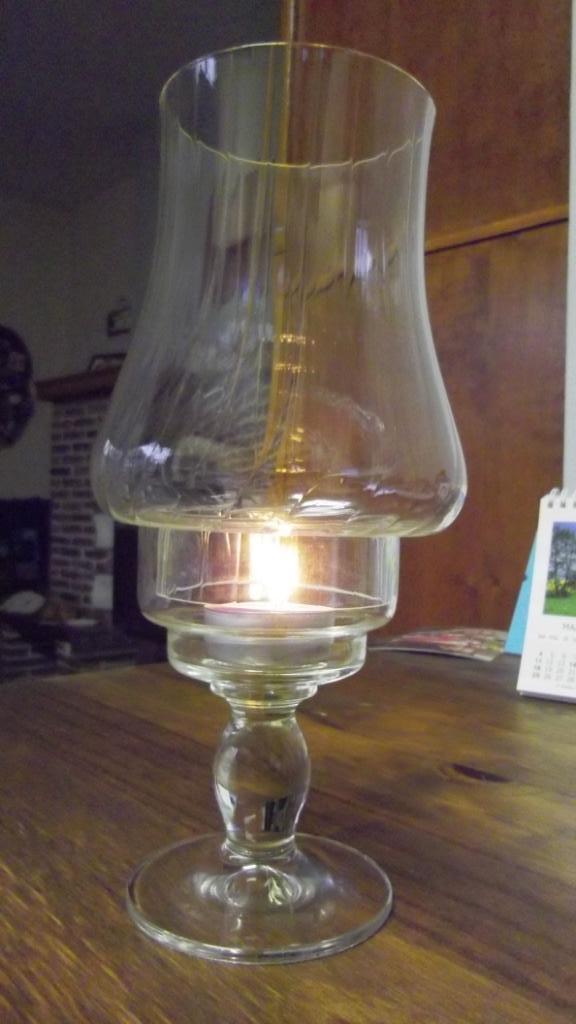 Bougeoir en deux parties en verre, Enlèvement ou Envoi, Neuf, Chandelier