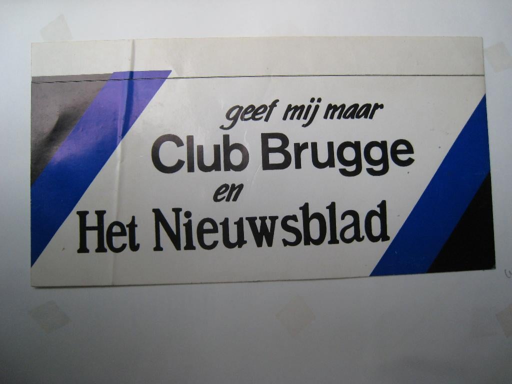 Stickers voetbal Club Brugge, Verzamelen, Verzenden, Gebruikt, Bedrijf of Vereniging