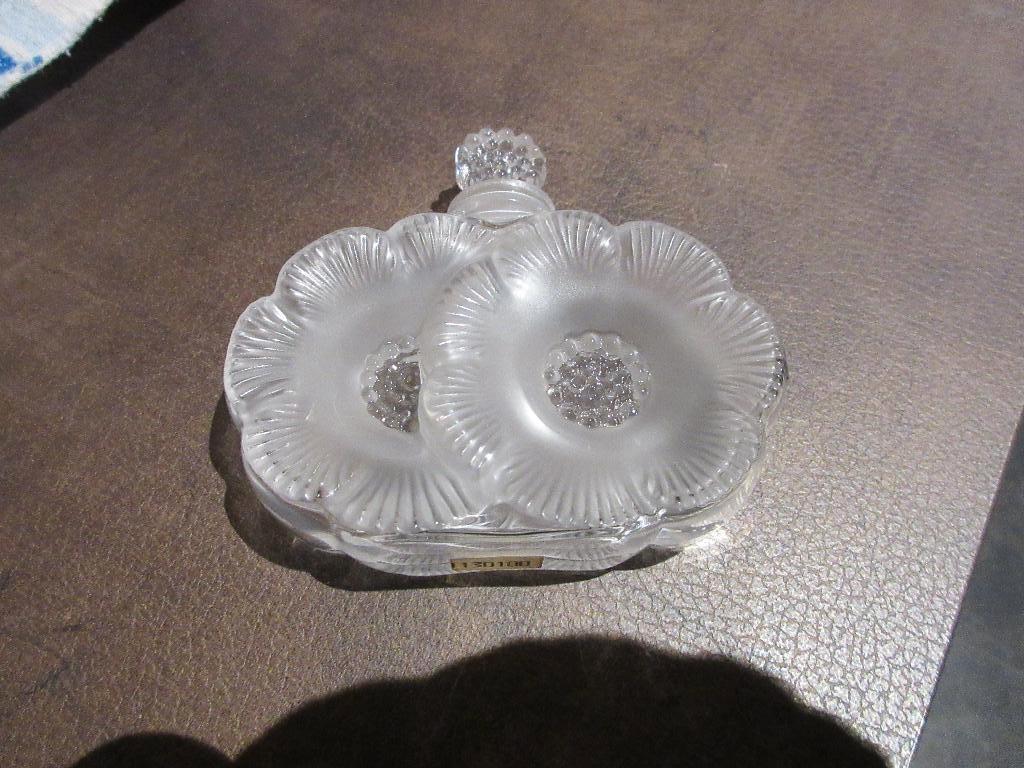 Mooie lege parfumfles LALIQUE Paris met glazen stop, Ophalen, Parfumfles