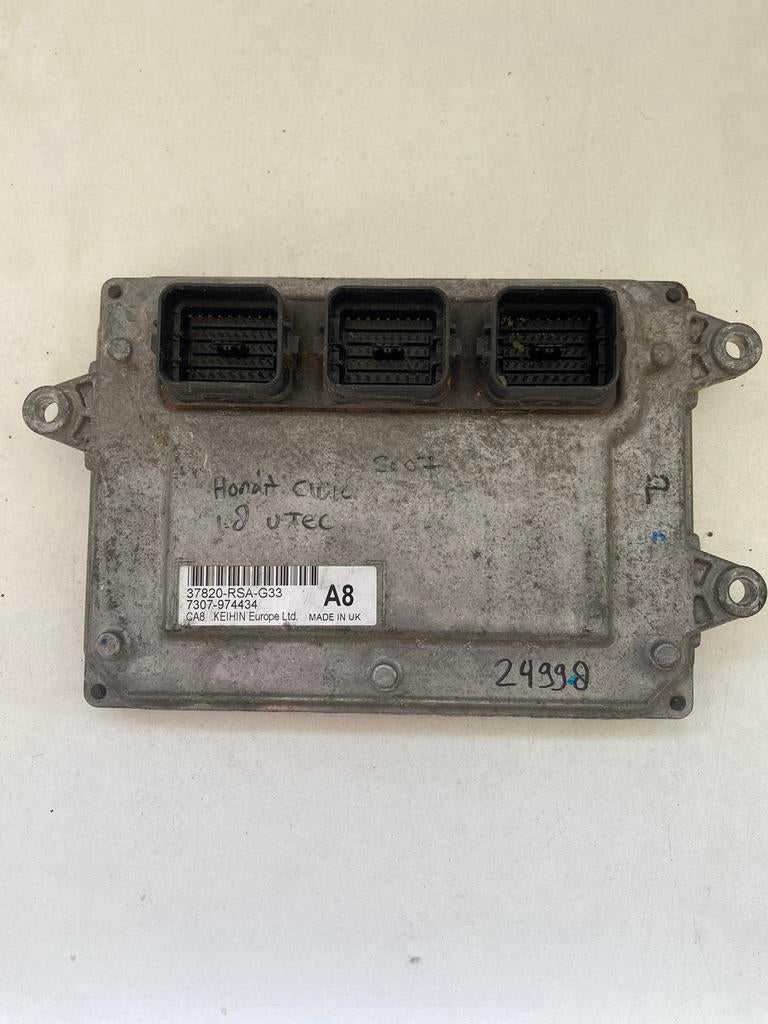 Honda Civic Mk8 1.8 I-VTEC 37820-RSA-G33 Ecu, Auto-onderdelen, Ophalen of Verzenden, Gebruikt, Honda