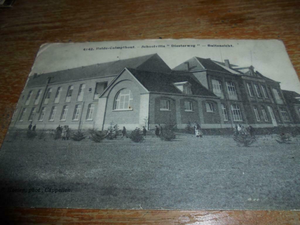 postkaart Heide-Kalmthout Schoolvilla buitenzicht, Verzenden