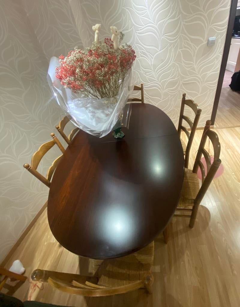 Table + 6 Chaises, Enlèvement ou Envoi, Comme neuf