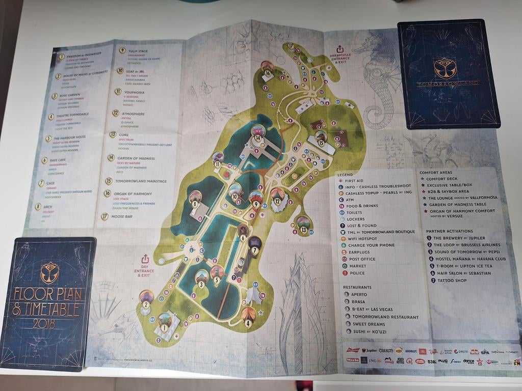 EXCLUSIF Tomorrowland 2018 Planaxis Plan d'étage, Tickets & Billets
