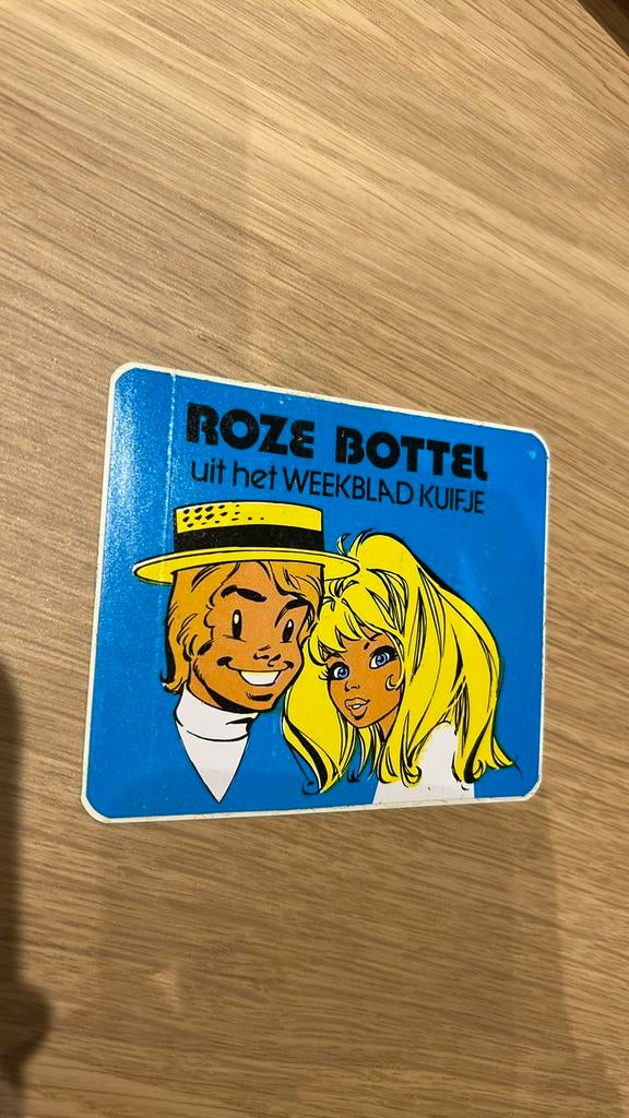 Dany rozebottel sticker weekblad kuifje, Verzamelen, Ophalen of Verzenden, Kuifje