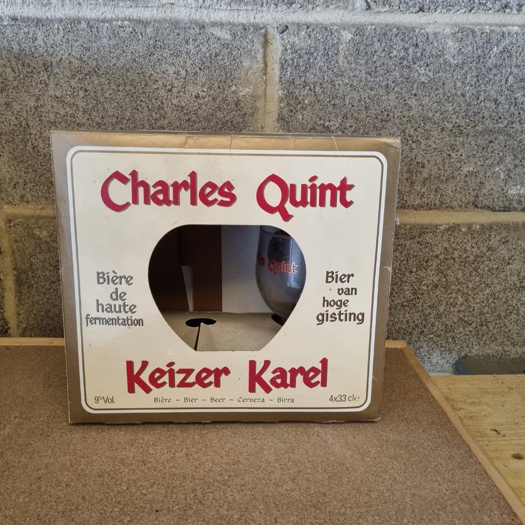 Coffret Charles Quint  Keizer Karel, Verzamelen, Biermerken, Ophalen of Verzenden, Gebruikt, Glas of Glazen, Overige merken