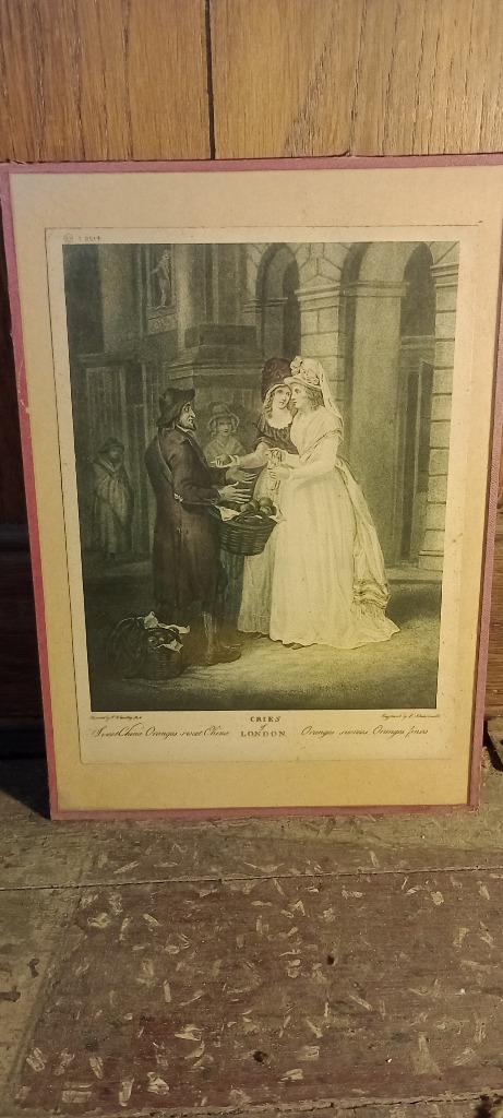 Gravure F. Wheatley R., „Cries of London” 19x27, n176, Ophalen of Verzenden