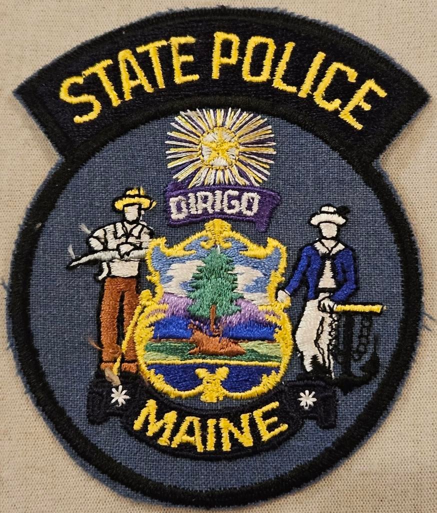 Patch de police de l'État du Maine
Il s'agit d'une broderie, Collections, Enlèvement ou Envoi