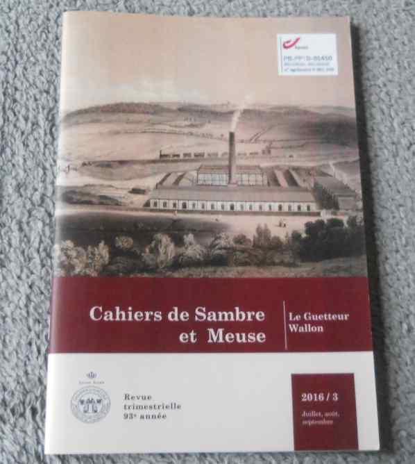 Cahiers de Sambre & Meuse 2016 / 3 - Basse - Sambre Erpent, Enlèvement ou Envoi, Utilisé