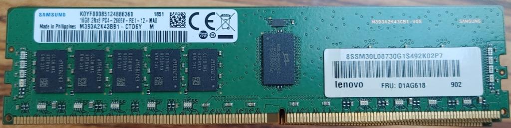 RAM 16GB DDR4 2666MHz - Lenovo 01AG618