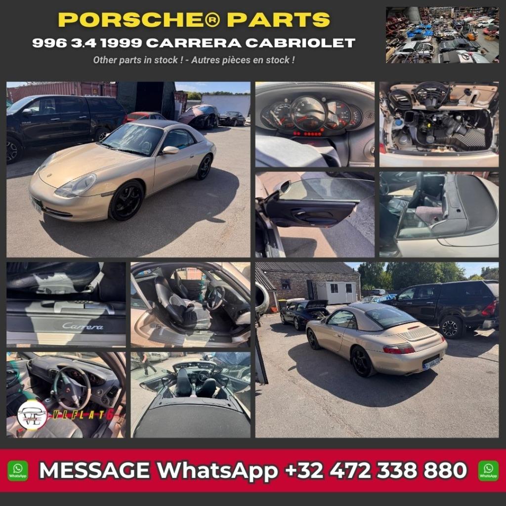 Pièces Porsche 996 3.4 Carrera Cabriolet 1999 - 141 000 km, Auto's, Porsche, Automaat, 4 zetels, Achterwielaandrijving, Zwart