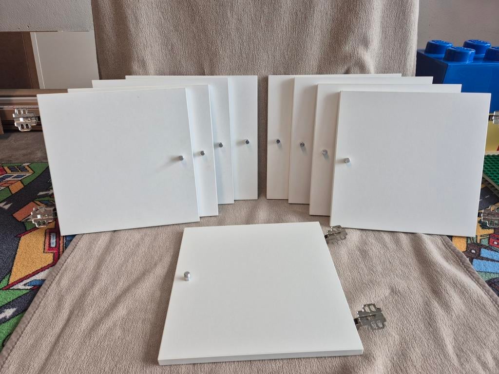 Ikea kallax deurtjes wit 9 stuks met 8 inzetstukken, Huis en Inrichting, Ophalen