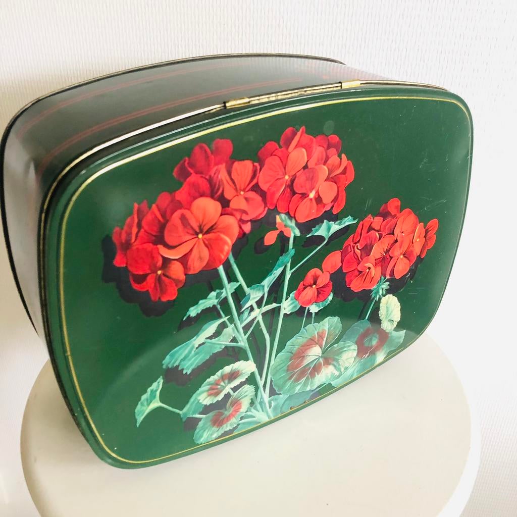 Vintage - Blikken Doos - Bloemen - Cote D’Or, Antiek en Kunst, Ophalen