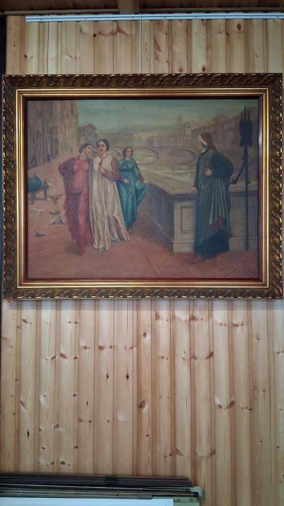 cadre ancien sur toile, Antiquités & Art, Enlèvement
