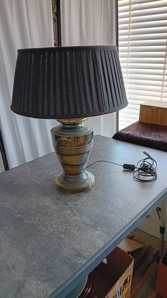Grote schemerlamp met kap!, Avec abat-jour, Enlèvement, Lampe d'appoint, E27 (grand)